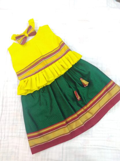 Khann Skirt Top ( parkar polka )