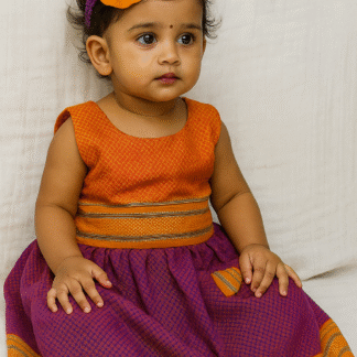 Khann Skirt Top ( parkar polka )