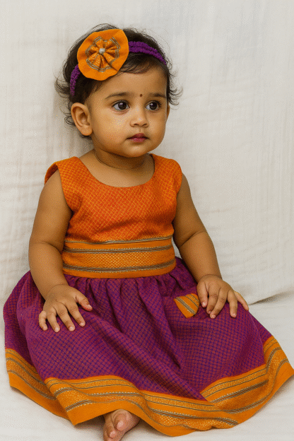 Khann Skirt Top ( parkar polka )
