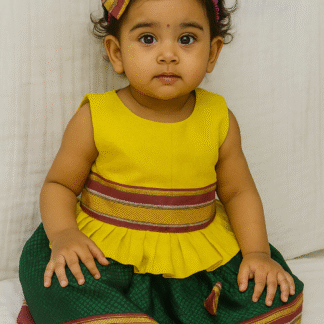 Khann Skirt Top ( parkar polka )