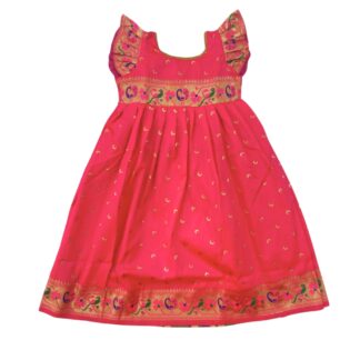 Paithani one piece ( pink )