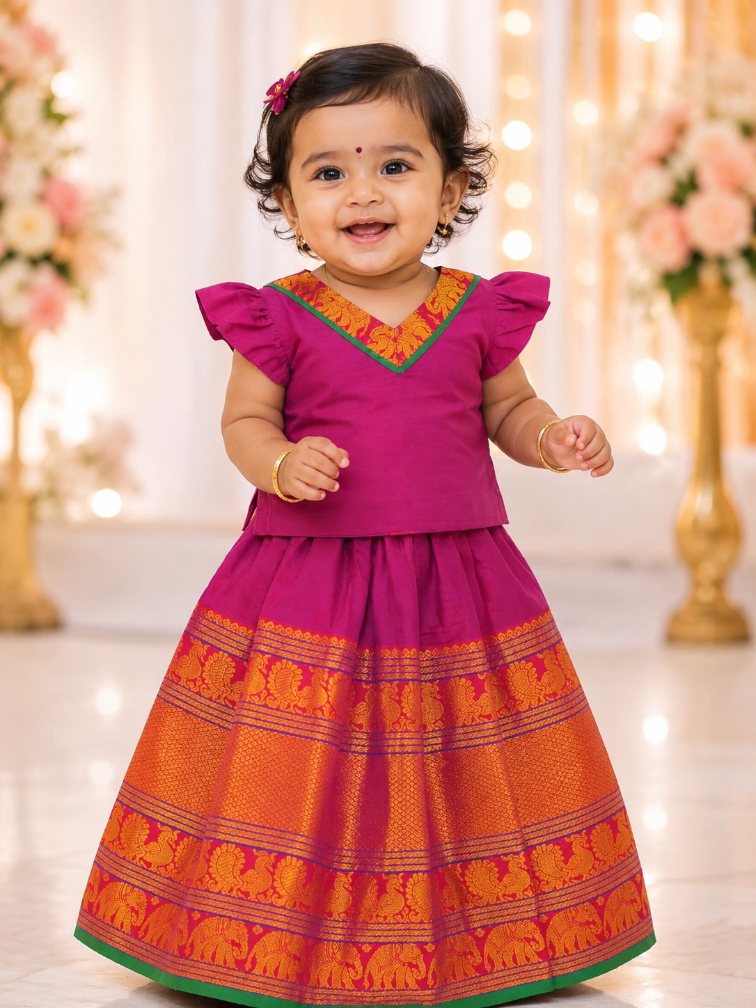 Durga Parkar Polka Set