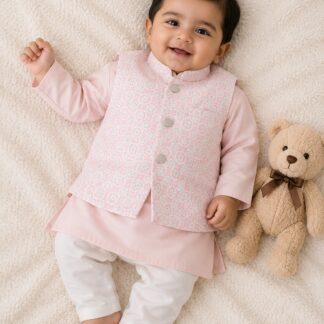 Three-Piece Chikankari Kurta Set