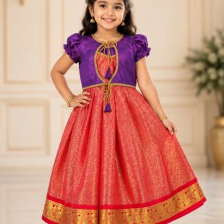 Vaishali One-Piece with Jacket – Jamevar Silk