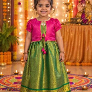 Vaishali One-Piece with Jacket – Jamevar Silk