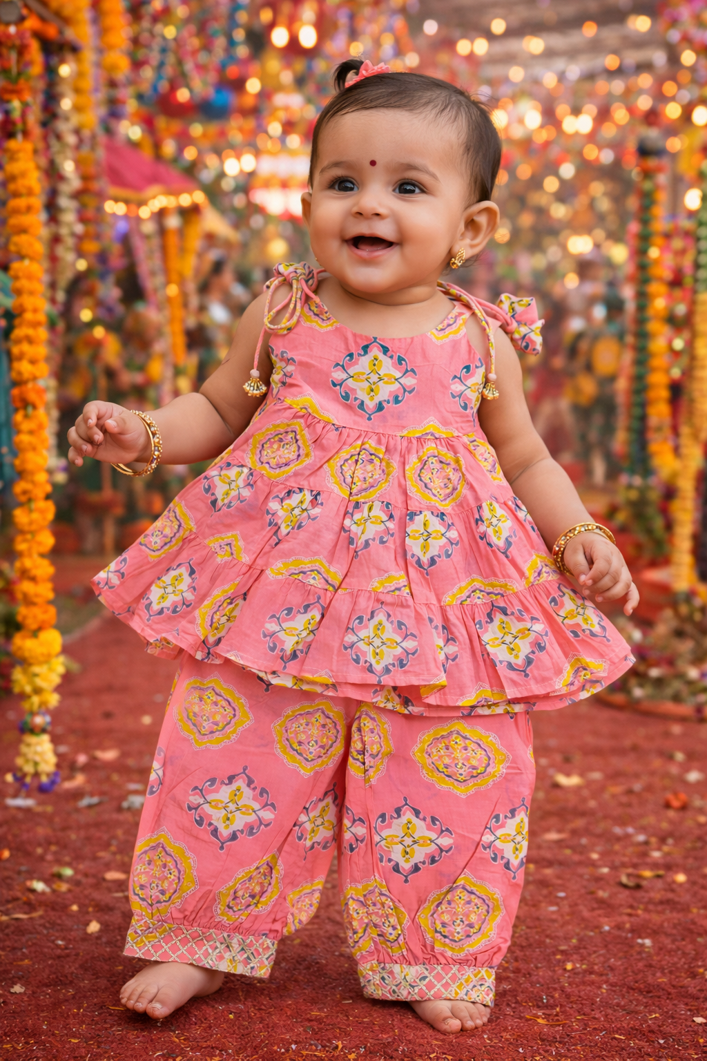 PATIYALA SET IN FRESH PINK